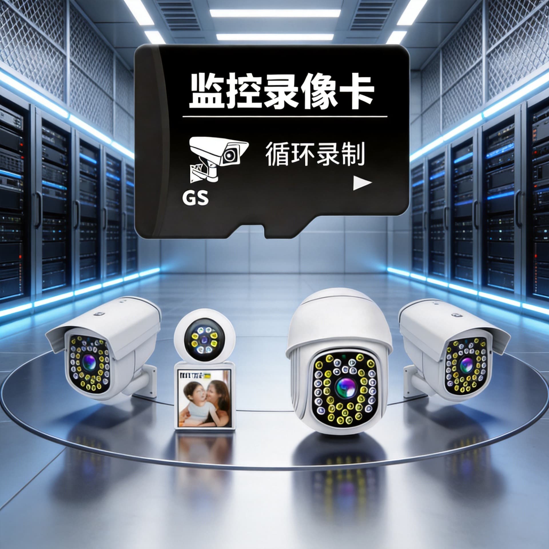 64GB U3 High-Speed Surveillance Memory Card for Dash Cam, 256GB Storage Card