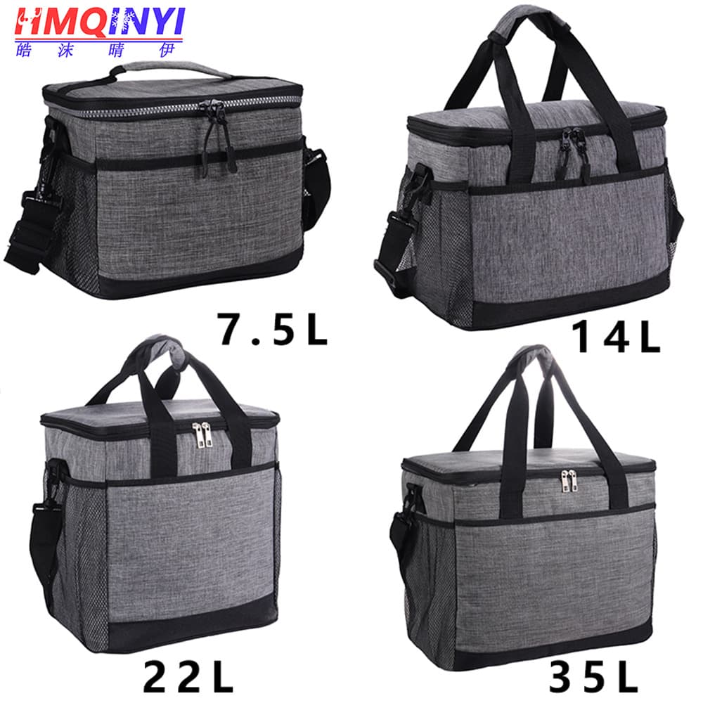 New Cross-Border Thickened Insulated Lunch Bag for Outdoor Camping, Portable Lunch Box Bag, Thermal Cold-Proof Ice Bag, Insulated Tote