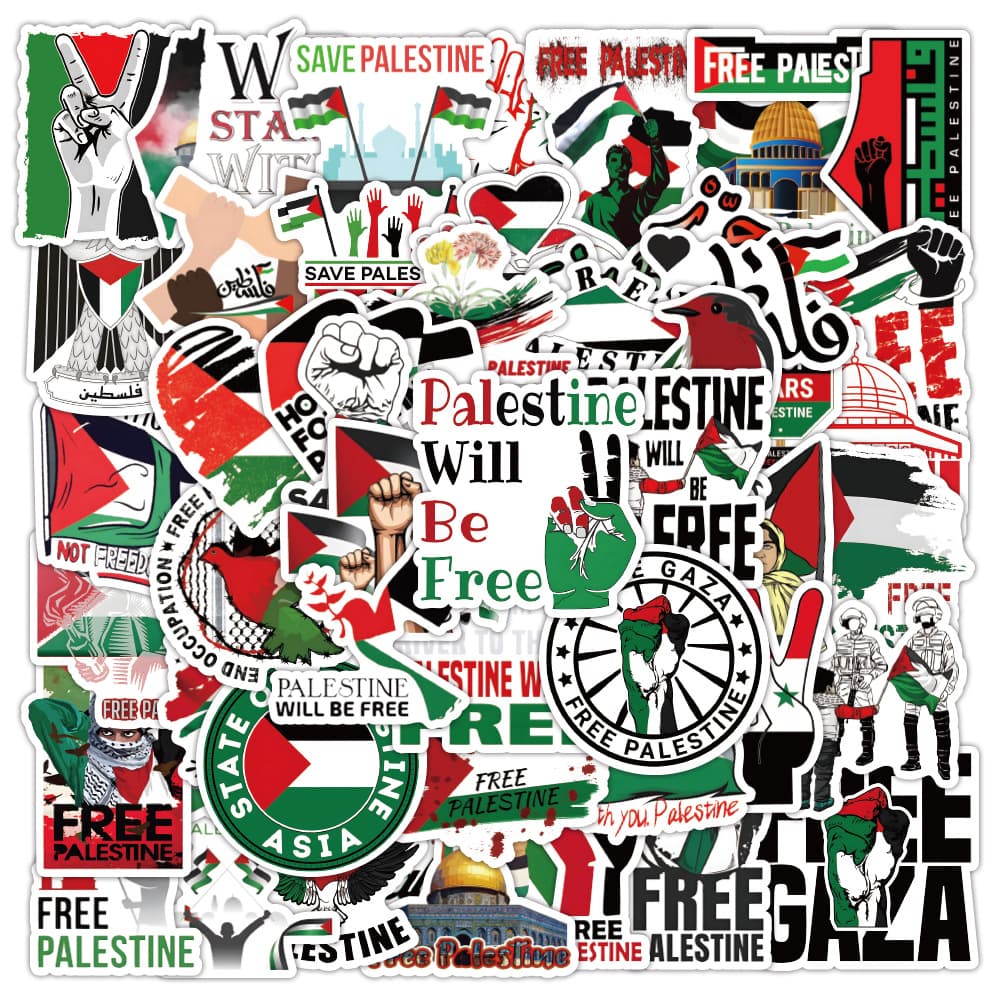 Office Cultural Supplies Stickers - Various Designs Including Animals, Plants, Landscapes, and Geometric Patterns