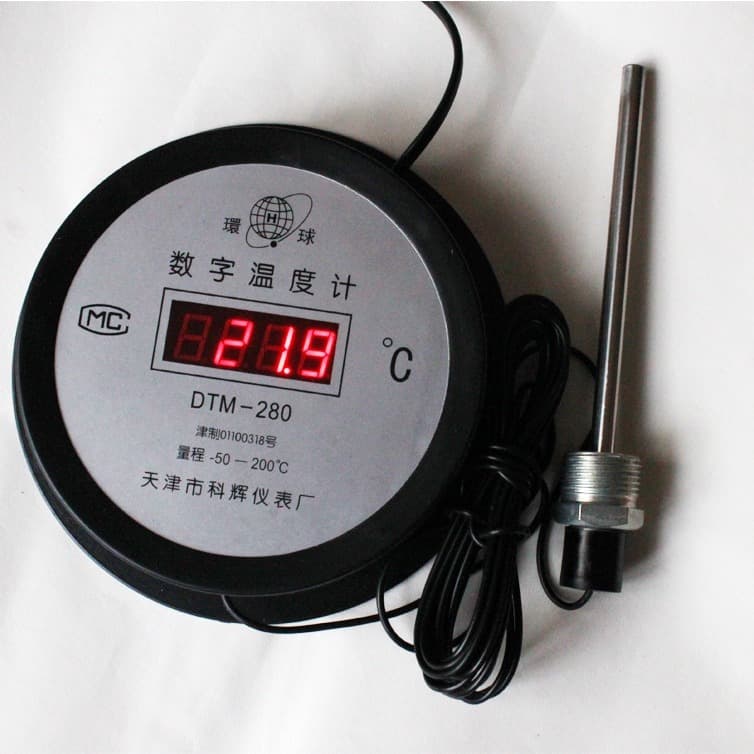 Long-Term Supply Digital Thermometer DTM-280B, LCD Digital Display with Waterproof Probe