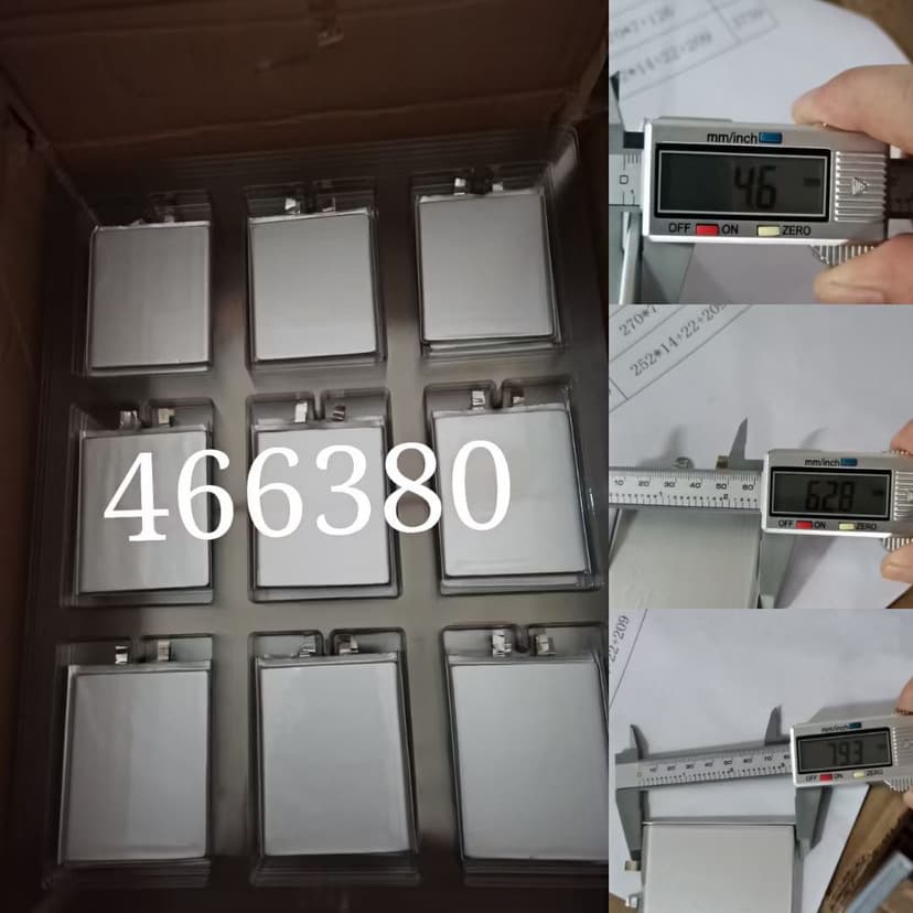 Built-in battery 466380 polymer lithium battery 4.35V high voltage 4000MAH fast charging source manufacturer supply