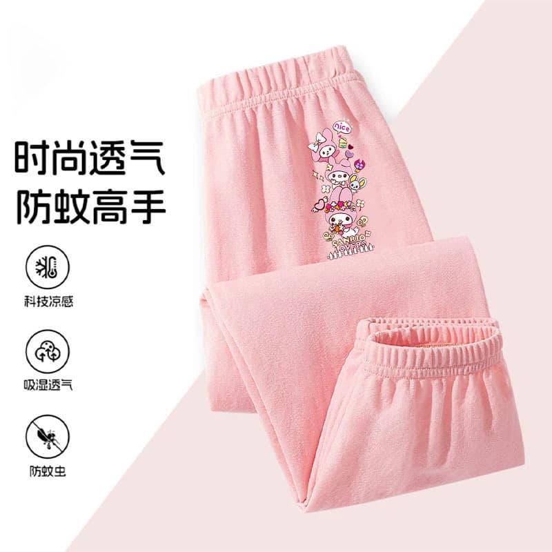 Children's clothing summer breathable cotton bloomers 2026 new girls summer lightweight trousers versatile summer trousers