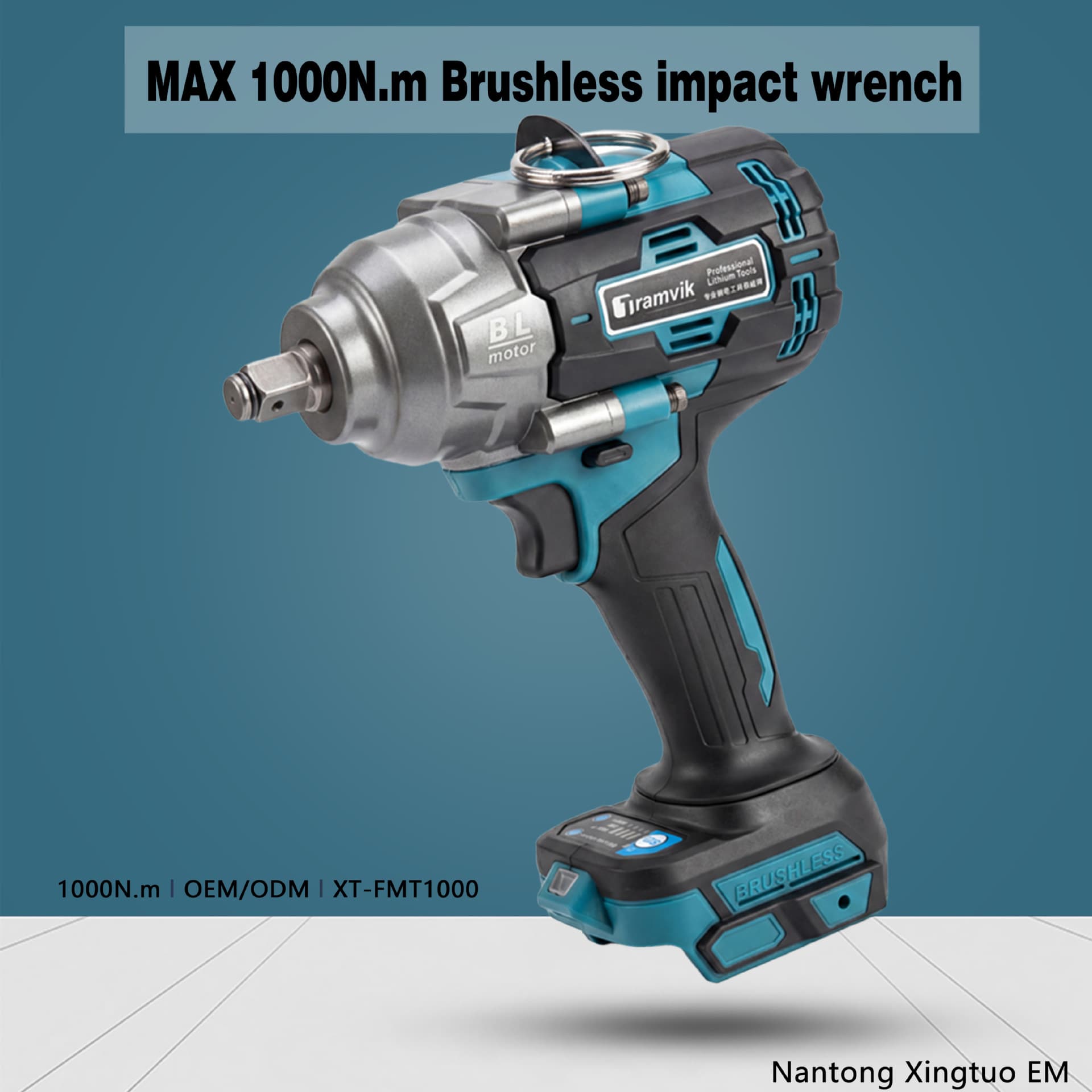 1000N.m brushless lithium impact wrench 21V high torque rechargeable socket wrench auto repair high power tool