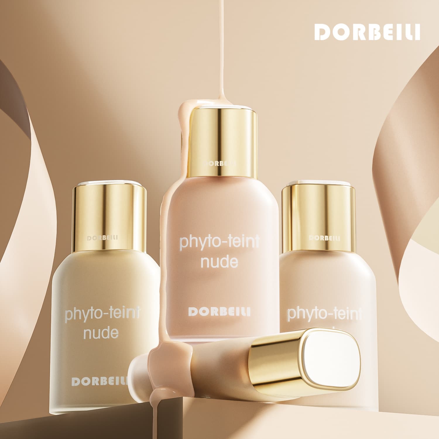 DURBELIL Cross-Border Bestselling Foundation for Yellow and Dark Skin Tones, Wheat Shaping, Blackening, Concealing, and Toning, Dark Color Foundation