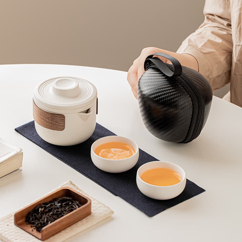 Outdoor Camping Portable Tea Set, Practical Business Souvenir for Opening Events, Meetings, and Commemorative Gifts