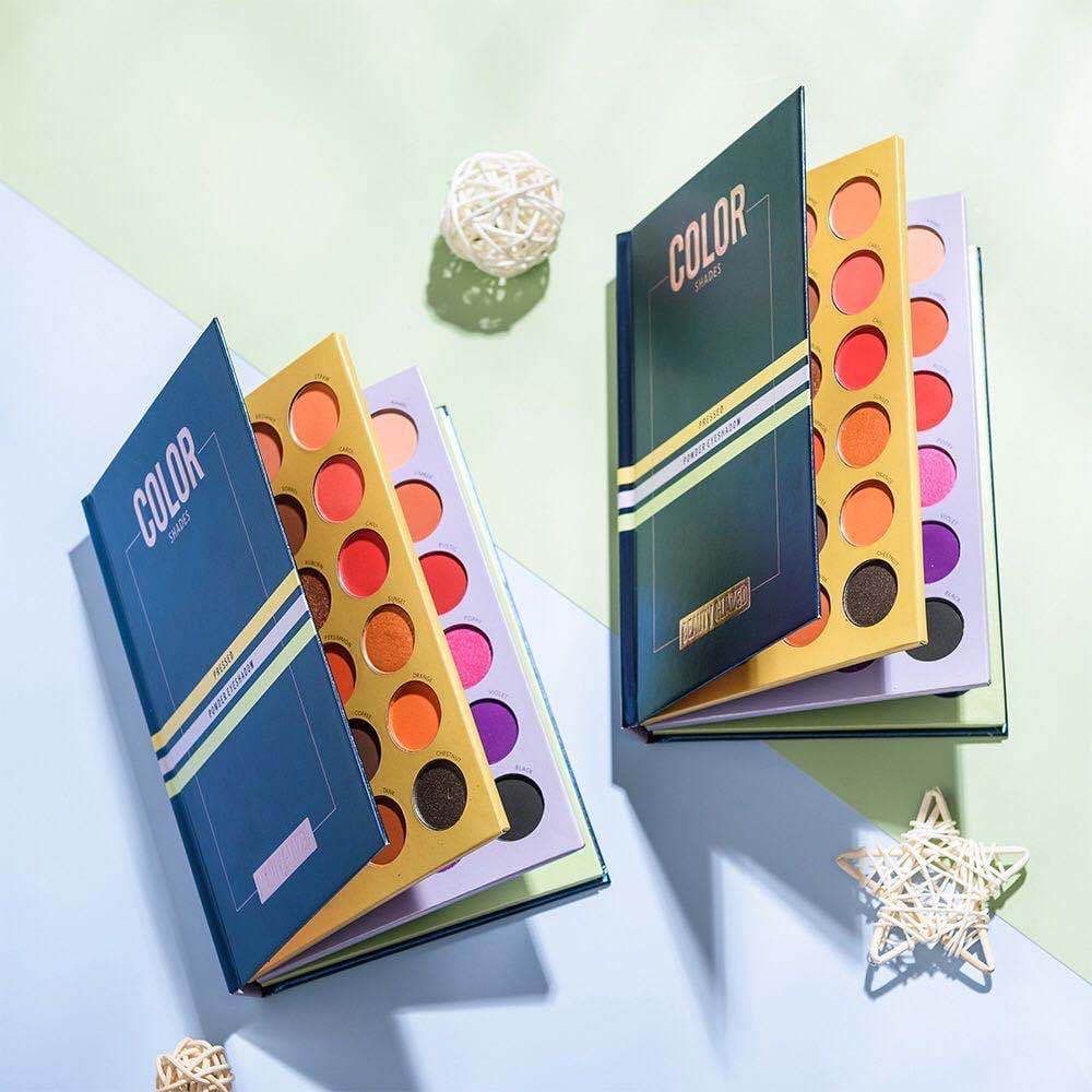 Beauty Glazed 72-Color Eyeshadow Palette Stage Makeup Shiny Pearlescent Multi-colored Eye Shadow Dish for Children And Adults