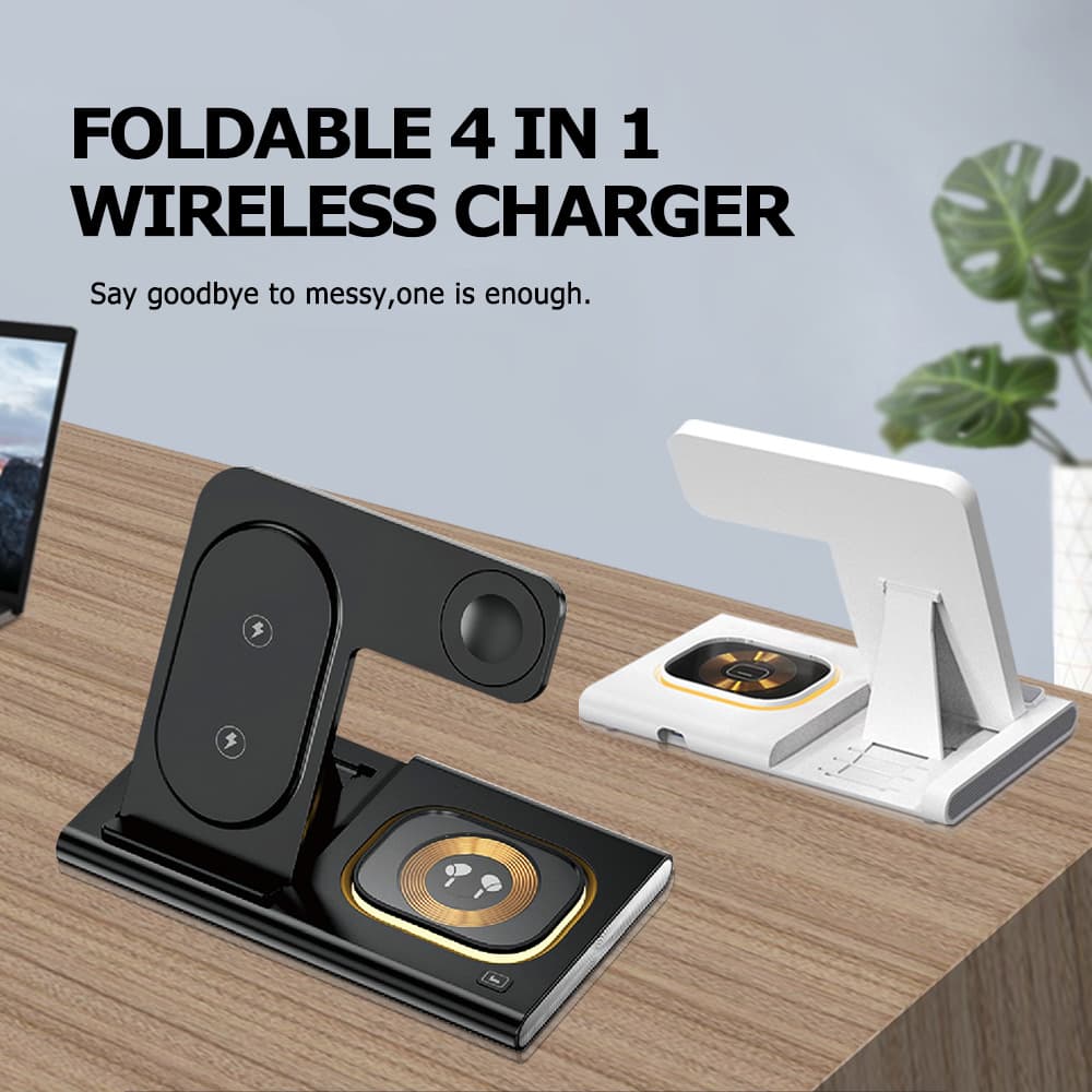 Amazon Best Seller 3-in-1 Wireless Charger with Fast Charging Support, Multi-functional Wireless Charger from Source Factory