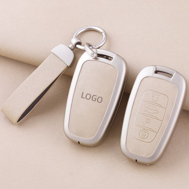 Compatible with Hongqi HS5 Key Case 2019 to 2022 Old Model HS7 Premium H9 Car Accessories Metal Shell Cover