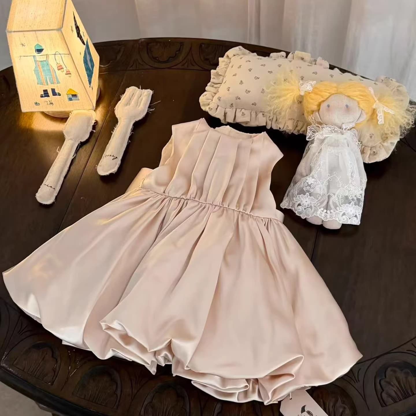 Exquisite Princess Dress for 1-Year-Old Baby Girl Birthday Party, Luxury Niche Toddler Gown, Daily Wearable Formal Dress
