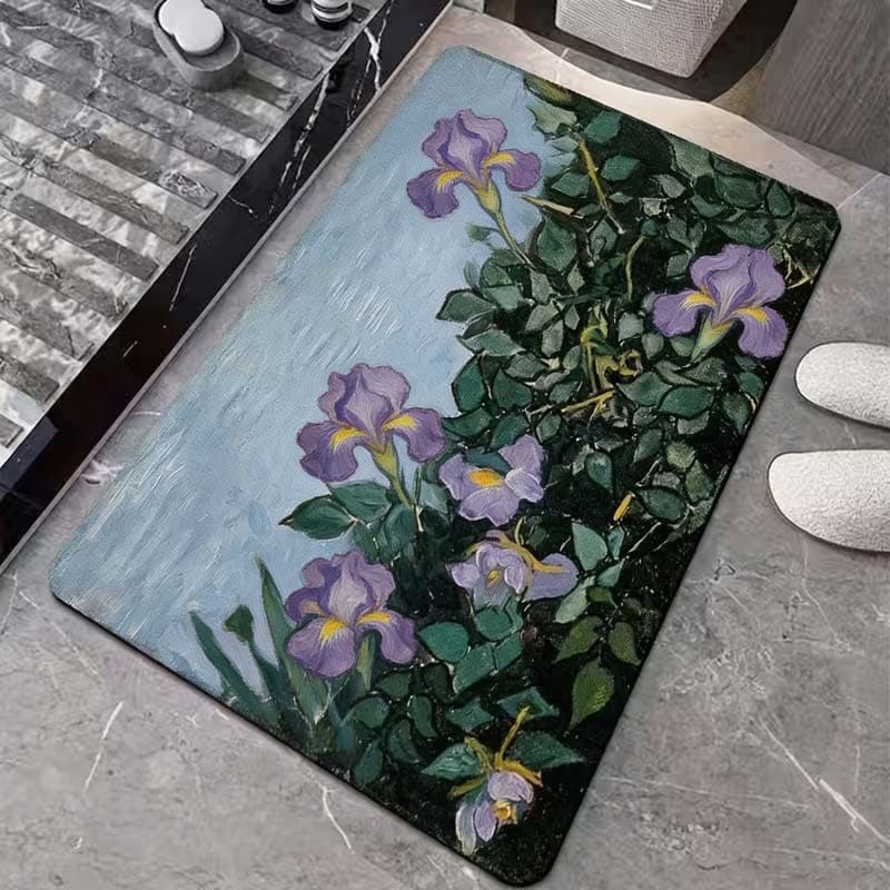Cross-border American-style bathroom diatom mud advanced non-slip thickened Amazon hot-selling factory direct sales stain-resistant entry floor mats