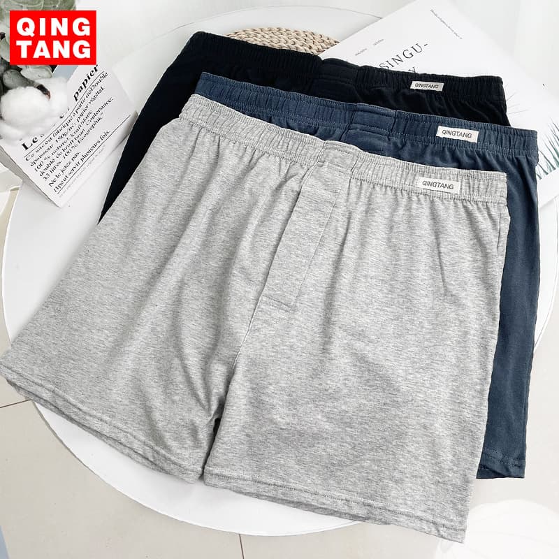 Fat Man Boxer Briefs for Men, Plus Size, Pure Cotton Shorts, Loose High-Waist Breathable Flat Angle Underwear
