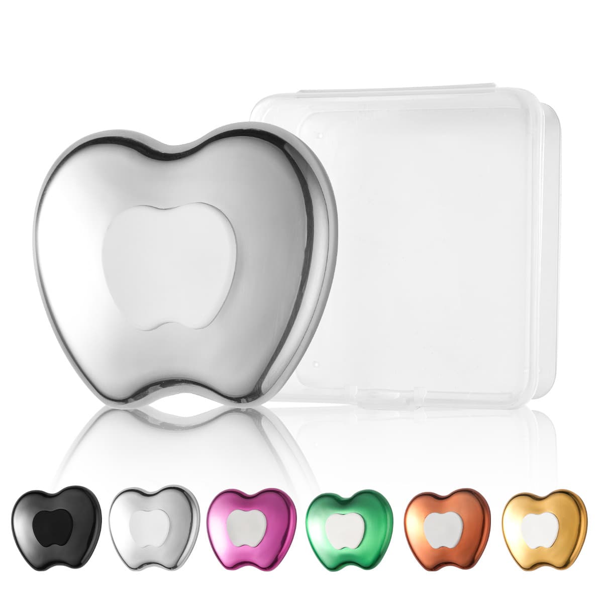 Apple-Shaped Ice Compress for Face and Eye Massage, Cold Compress Stick for Face Massage, Frozen Face and Neck Massage Popsicle