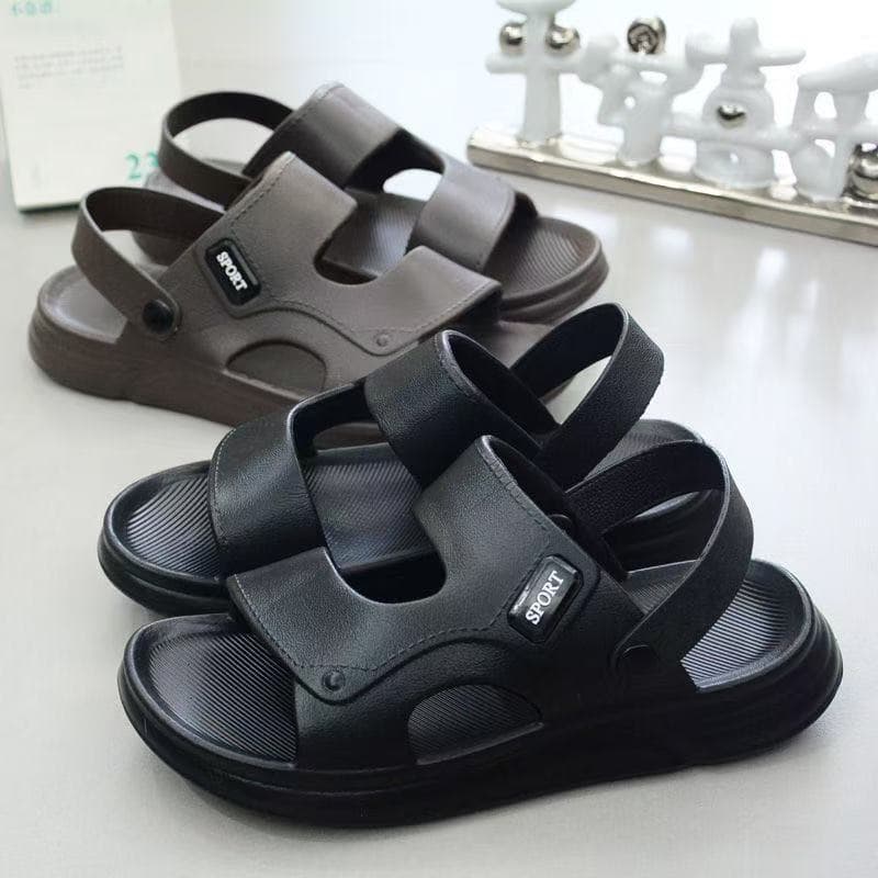 Meirenqiao Wholesale Men's Summer Sandals New Fashion Casual Beach Shoes Soft Sole Slippers 2-in-1 Sandals