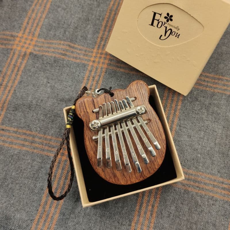 Wholesale 8-Note Mini Thumb Piano Finger Piano Kalimba Solid Wood Crystal Five-Finger Piano Portable Children's Musical Instrument