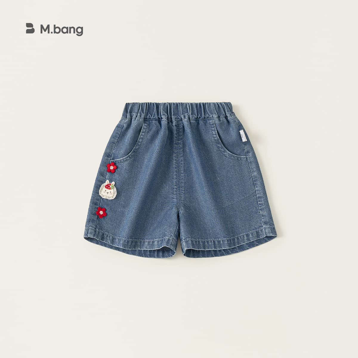 Bangxuan Children's Jeans Loose Fit Versatile Girls Pants Summer Thin 2026 Cartoon Rabbit Baby Shorts