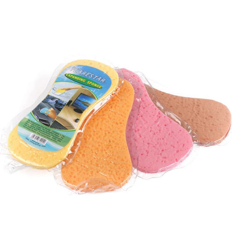 Car Wash Sponge 8-Shape Large Vacuum Compressed Sponge Honeycomb Car Sponge Car Detailing Waxing Tool Cotton