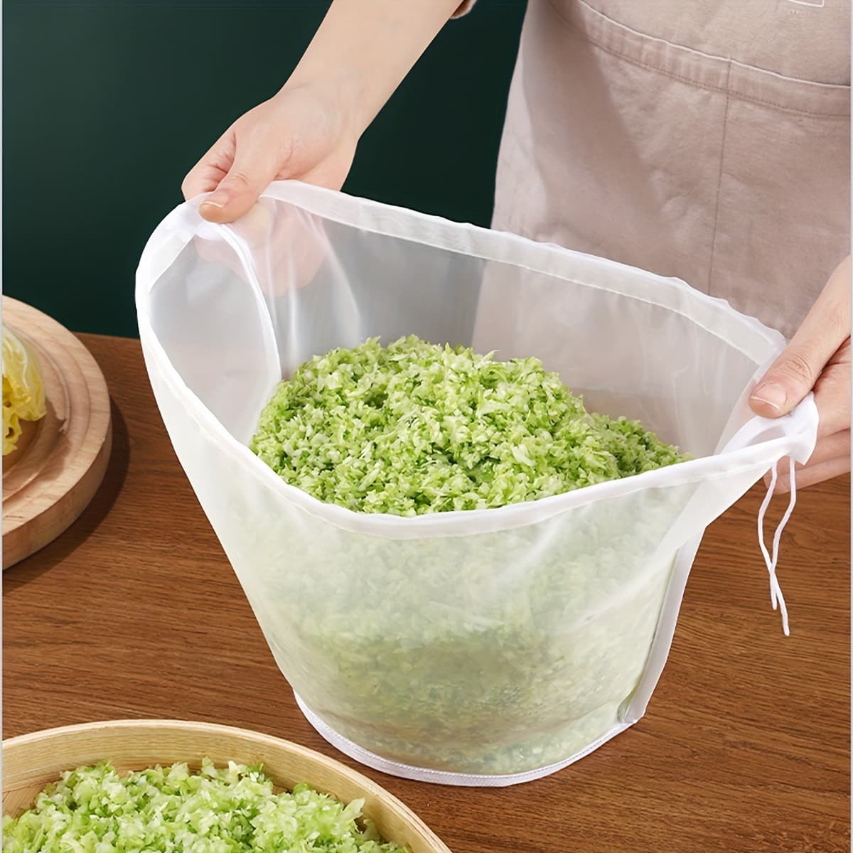 Dumpling Filling Water Extractor Vegetable Filling Squeeze Bag Household Cabbage Draining Bag Soy Milk Filter Bag Dehydrator Vegetable Press Strainer
