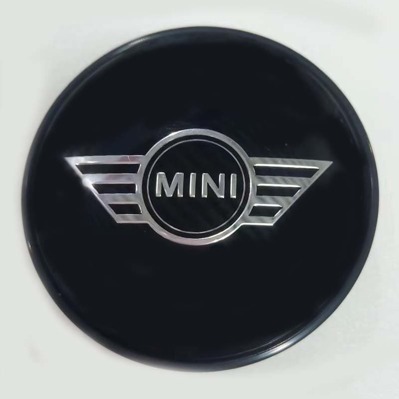 Chrome colorful wheel center cap for mini car, sporty style, suitable for wheel hub logo modification