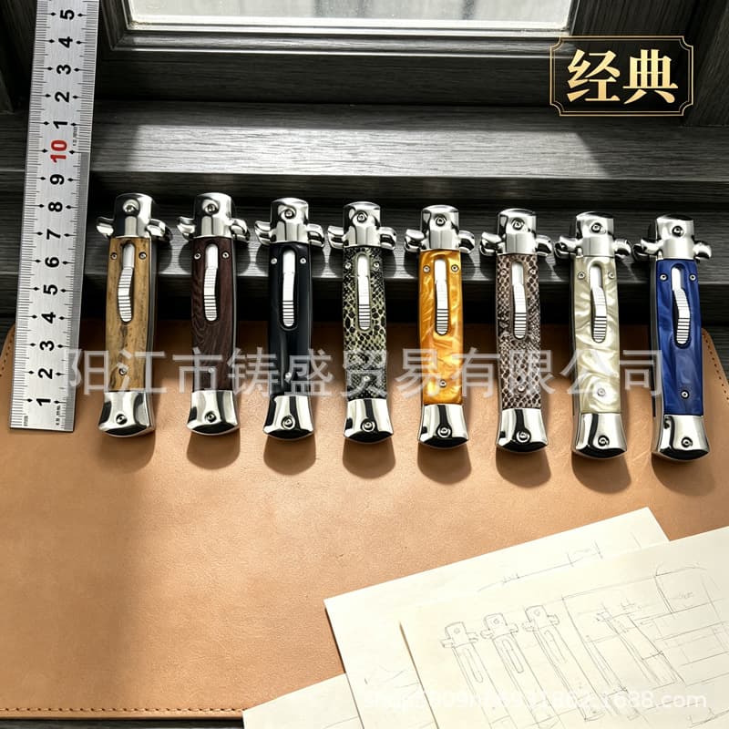 Cross-border hot selling AKC short handle high hardness multi-purpose outdoor tool portable camping fruit tactical fishing