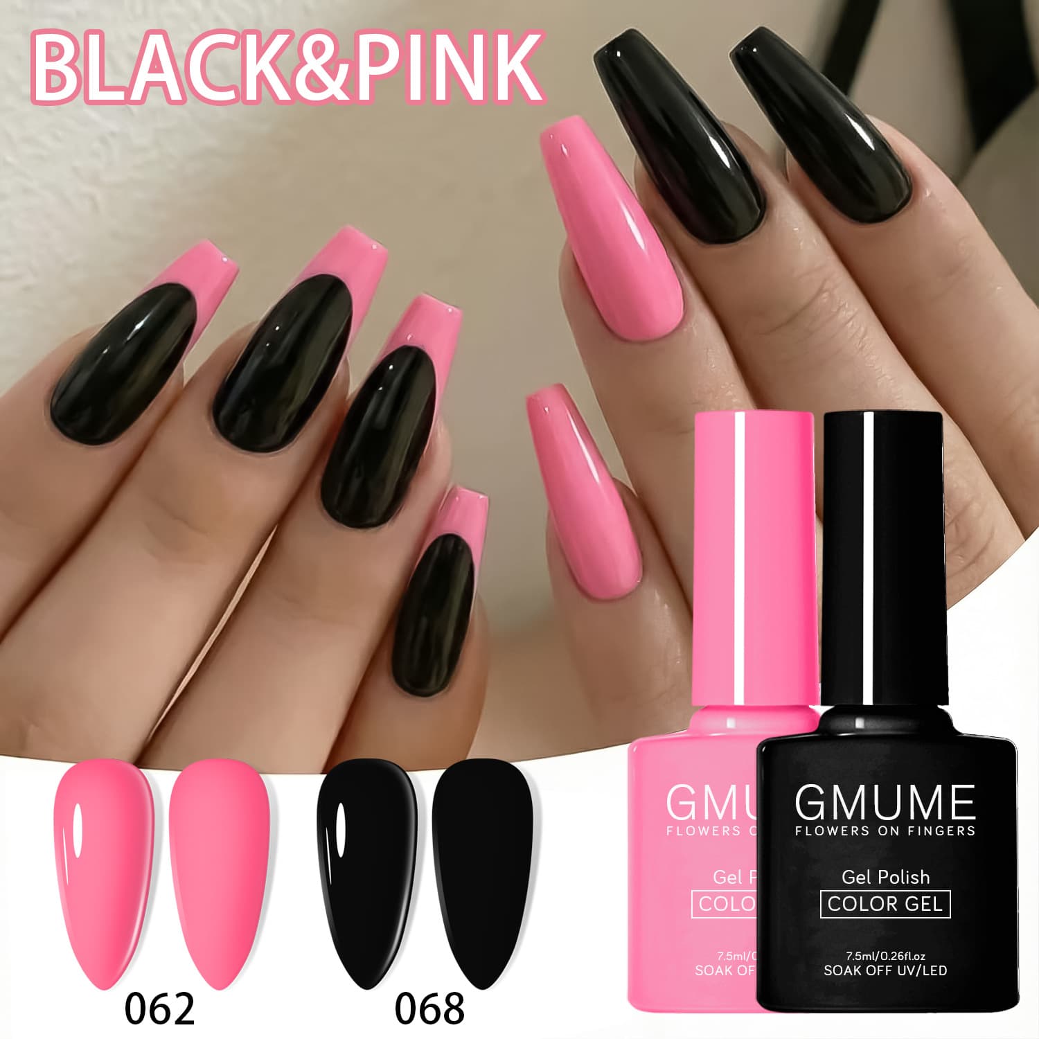Cross-border set hot selling color bottle nail polish powder black sweet cool spring hot selling nail polish nail salon new style 2026