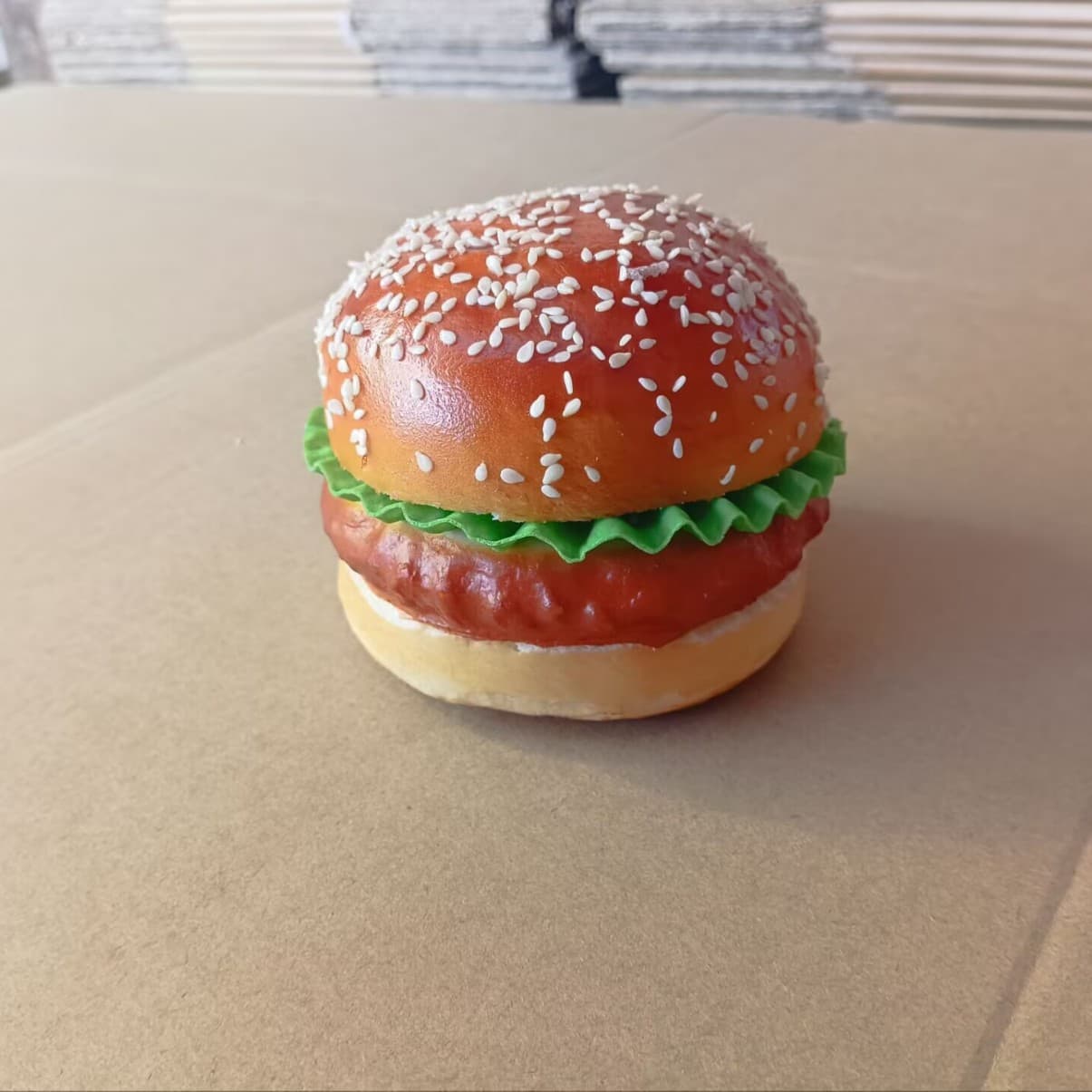 Simulated Hamburger Bun, French Fries, Egg Tart, Hot Dog, Cola, Ice Cream, Fried Chicken Leg, Chicken Wing, Popcorn Chicken Food Display