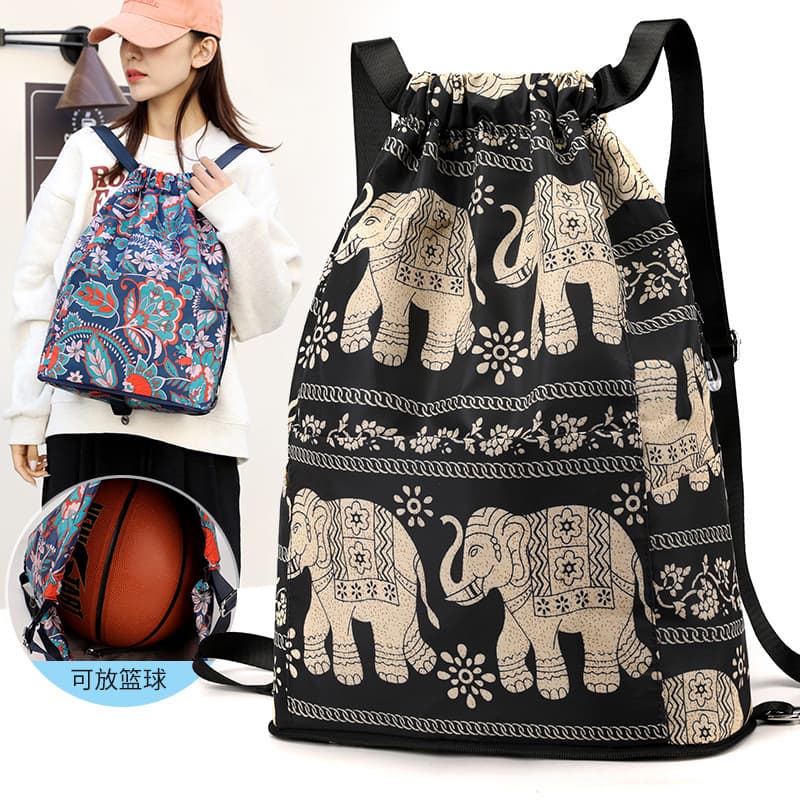 Custom Nylon Oxford Fabric Backpack Korean Style Small Backpack Women's Versatile Fashion Canvas Printed Backpack