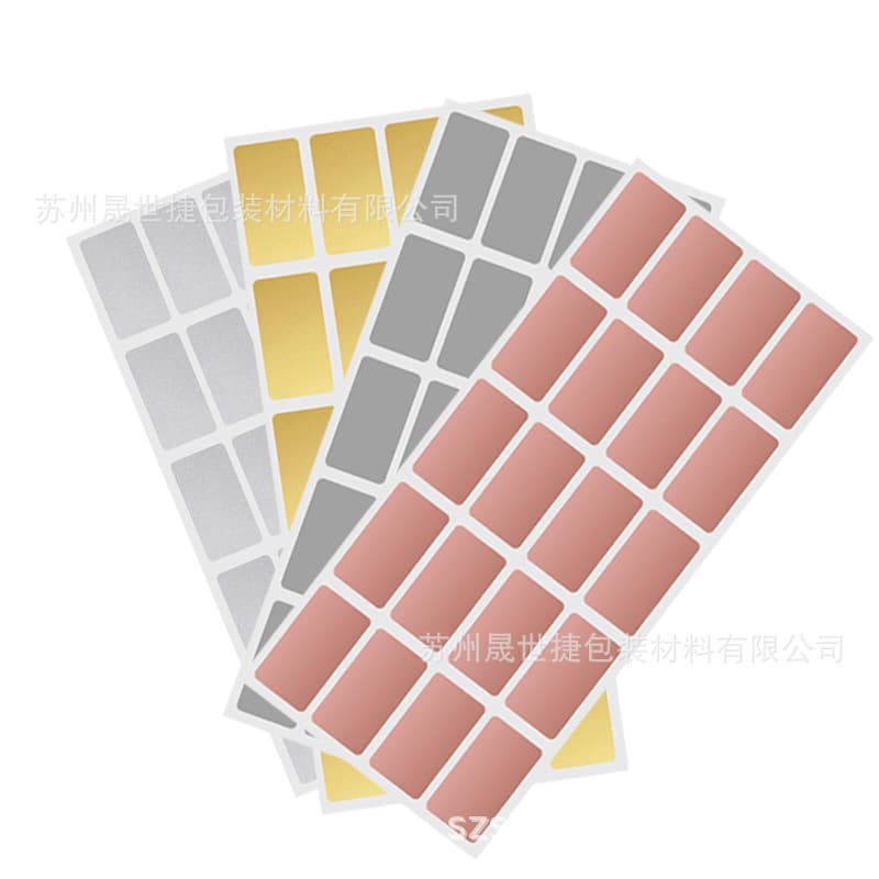 DIY Scratch Cards, Surprise Scratch Coating Postcards, Scratch Stickers with Magic Adhesive in Gold and Bright Silver Options