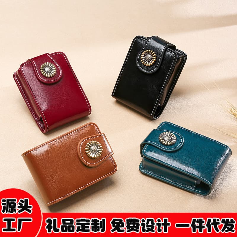 Cross-Border Wholesale Hot-Selling Portable Lipstick Case Mini Bag Storage Bag Summer Carry-on Mirror Non-Leather Makeup Bag