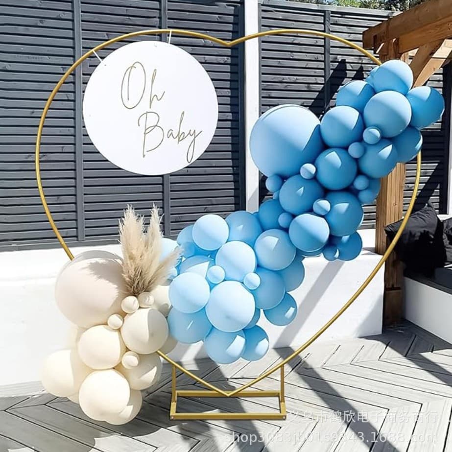 Cross-border hot-selling wrought iron arch frame for weddings, aisle markers, balloon holders, photography backdrops, parties, festivals, heart-shaped arches.