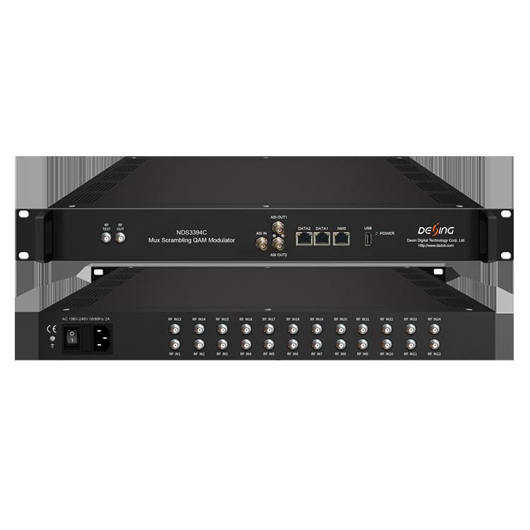 Dexin NDS3394 24 DVB-S2/T2/ISDB/ATSC/C Tuner to Modulator Converter