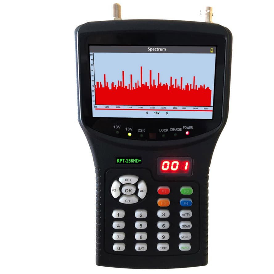 KPT-256HD+ Sat Finder Meter with CCTV Test And Spectrum