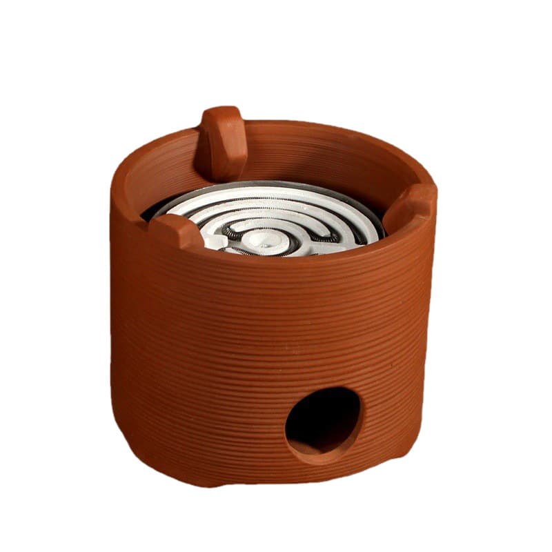 Sunken electric wire stove, Chaozhou red clay tea stove, tea set, hand-pulled sand pot, rattan lift kettle, jump lid