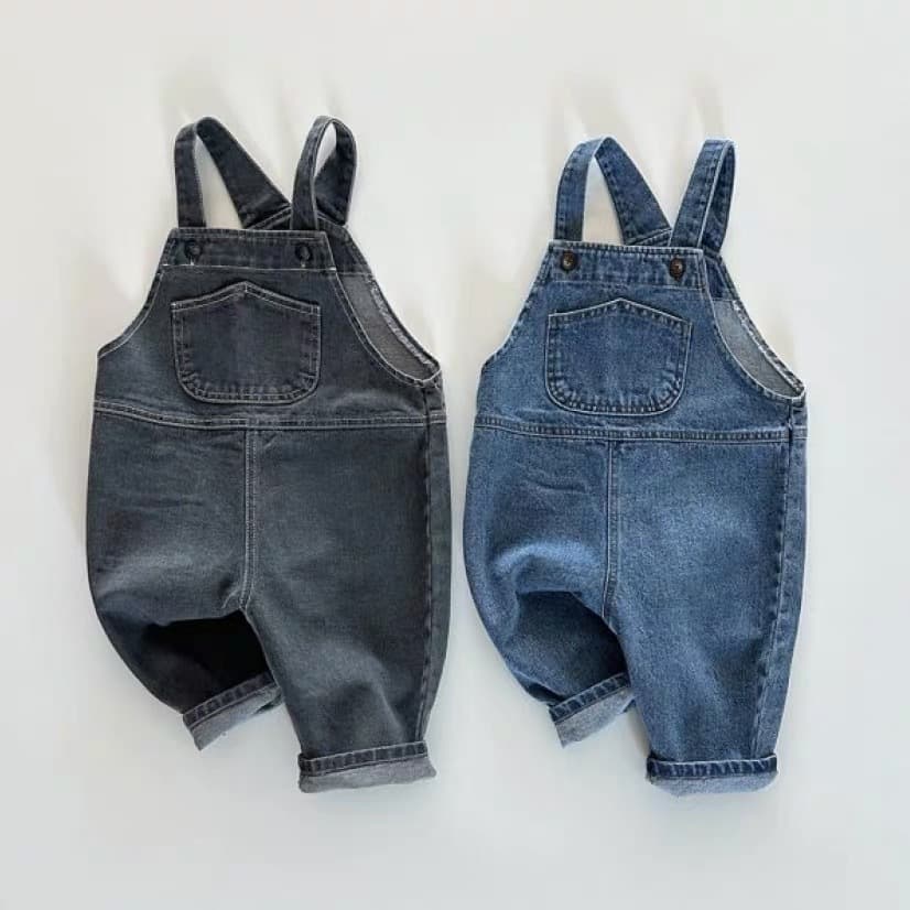 Toddler Denim Overalls Spring/Autumn 2026 Casual Pants for Baby Boys and Girls Trendy Style