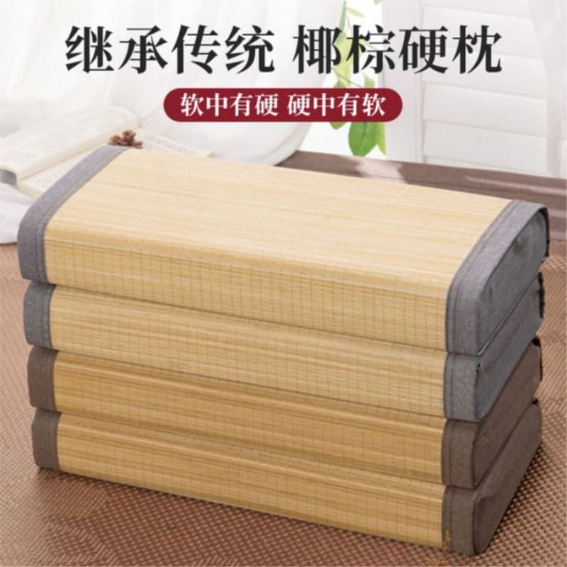 Summer cooling cervical pillow, bamboo pillow to protect the cervical spine and aid sleep. Suitable for summer use, home use, afternoon naps, and student dormitories. Single pillow core.