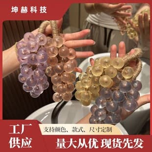 Cross-border Hot Crystal Grape Cluster Soap Xiaohongshu Same Style Holiday Gift Bath Hand Wash Handmade Essential Oil Soap