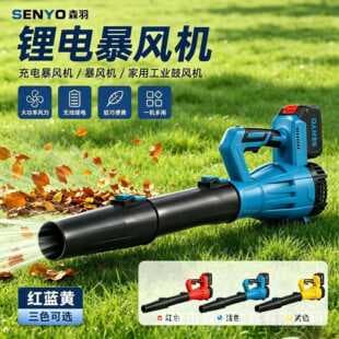 Cross-Border Outdoor Portable Handheld Electric Blower Household Leaf Dust Blower Lithium High-Power Blower