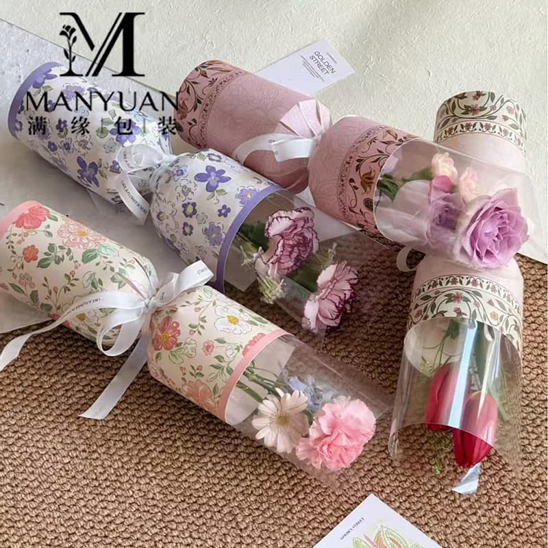 Goddess Day single packaging bag integrated shaping piece single bouquet wrapping paper flower artifact bouquet packaging material
