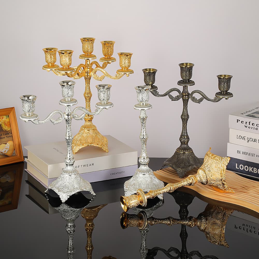 Scandinavian Romantic Accessible Luxury Chinese Valentine's Day Candle Holder Western Candlelight Dinner Decoration Ornaments Birthday Valentine's Day Candle Holder Props