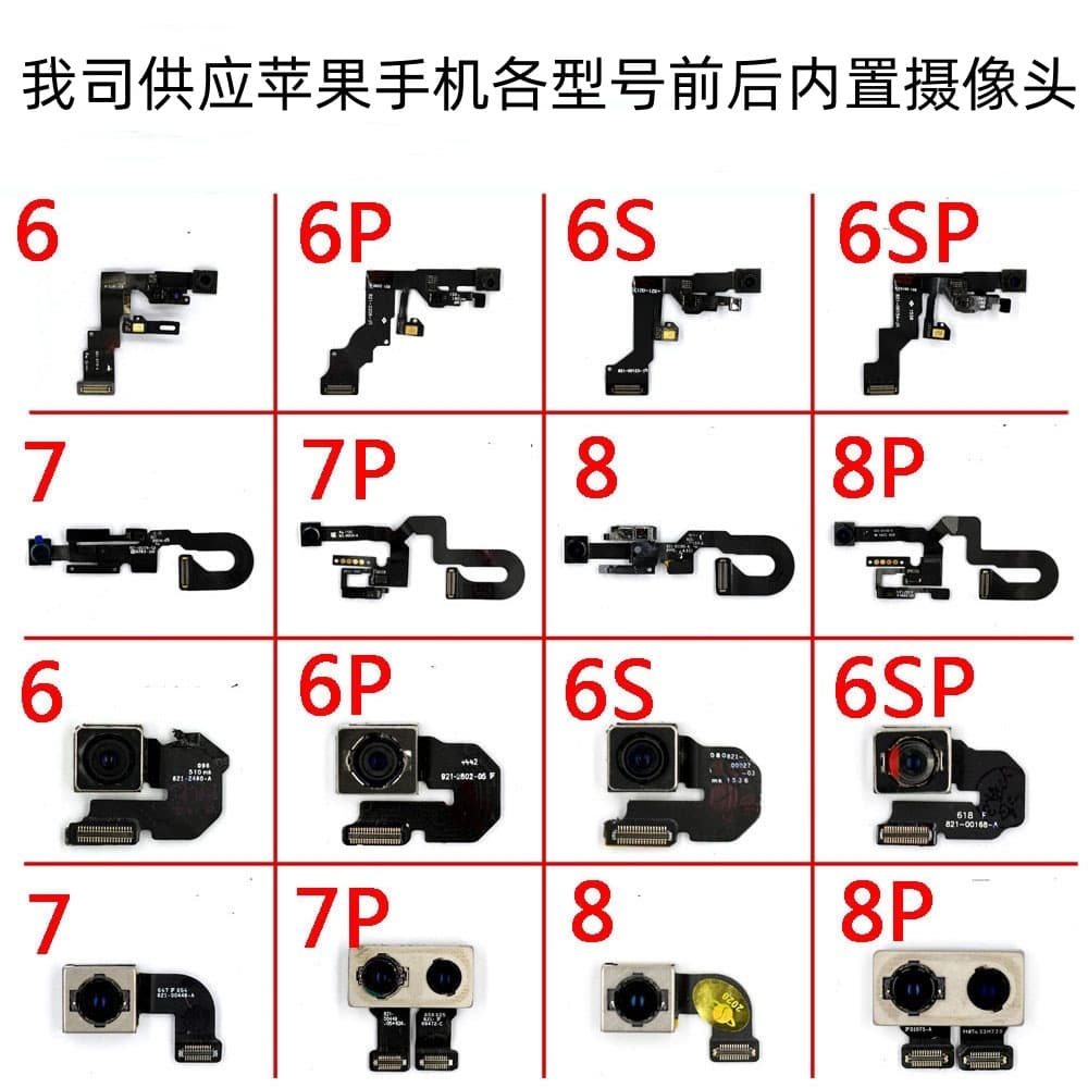 Compatible with original Apple iPhone 7/8 rear camera, iPhone 7 rear camera, iPhone 8 large camera, iPhone 7 Plus camera