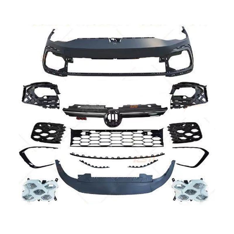 Front Bumper Kit for Volkswagen Golf 8 GTI Front Face Bumper Assembly