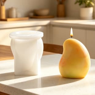 DIY Fruit Fondant Chocolate Cake Mold Creative Mango Handmade Soap Scented Candle Silicone Mold
