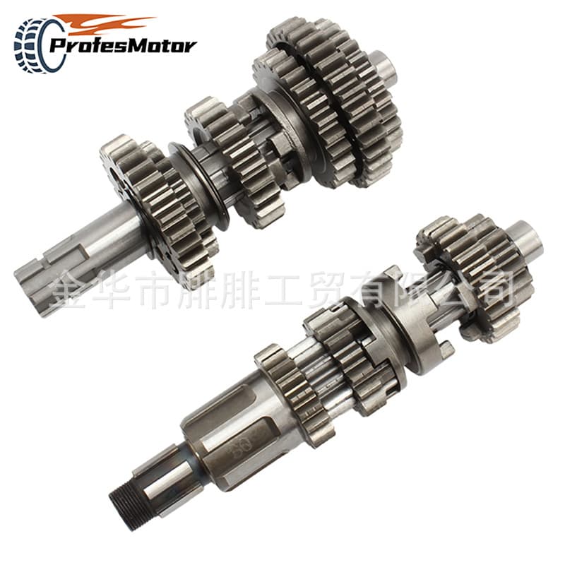 ATV Motorcycle Main and Countershaft Transmission Shaft, Fits Loncin CB250 Reverse 4+1 Main and Countershaft Upgrade Parts