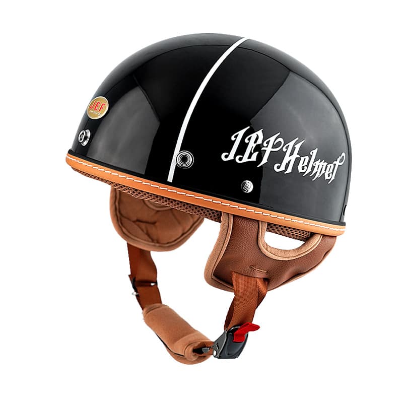 Taiwan JEF Retro Half Helmet Motorcycle Electric Scooter 3C Certified Safety Helmet Summer Unisex