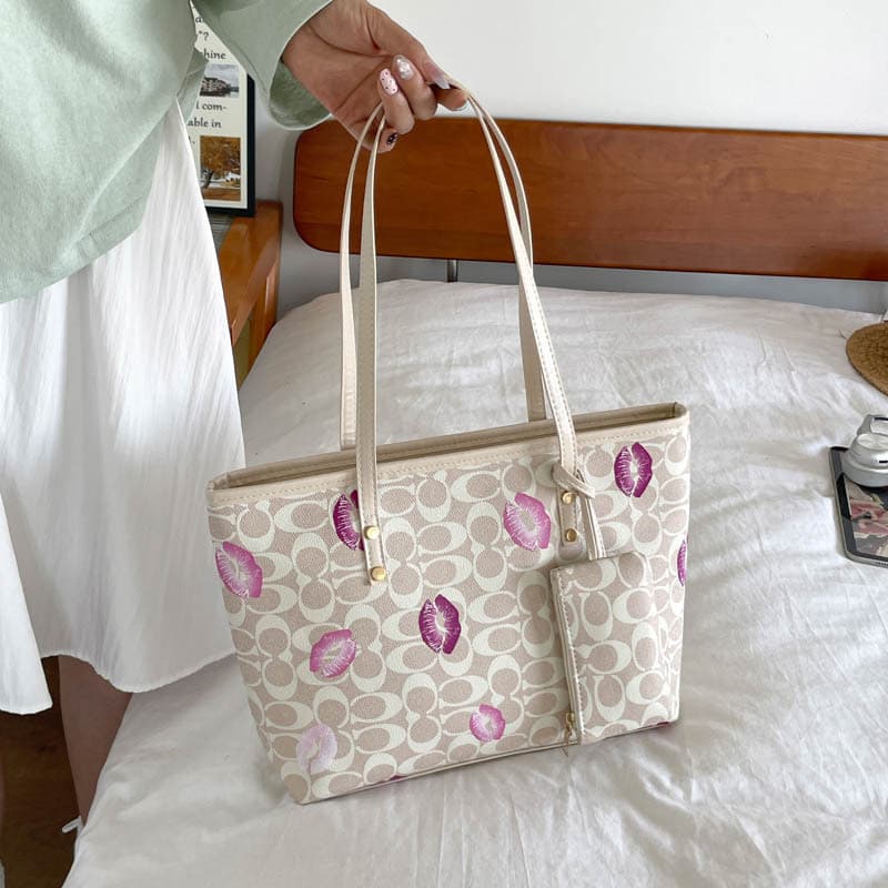 High-end large-capacity shopping bag women's bag 2025 new fashion versatile handbag popular large bag crossbody bag