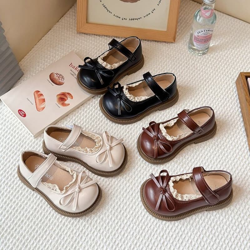 Girls' Shoes 2026 Versatile British Style Casual Leather Shoes for Children, Anti-Slip Spring and Autumn Collection