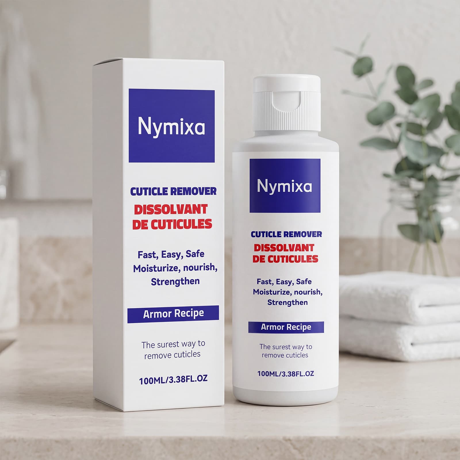 Nymixa Cuticle Cleaning Gel Gentle Hand, Foot, and Nail Care Brightening Nail Maintenance Cleaning Care Gel