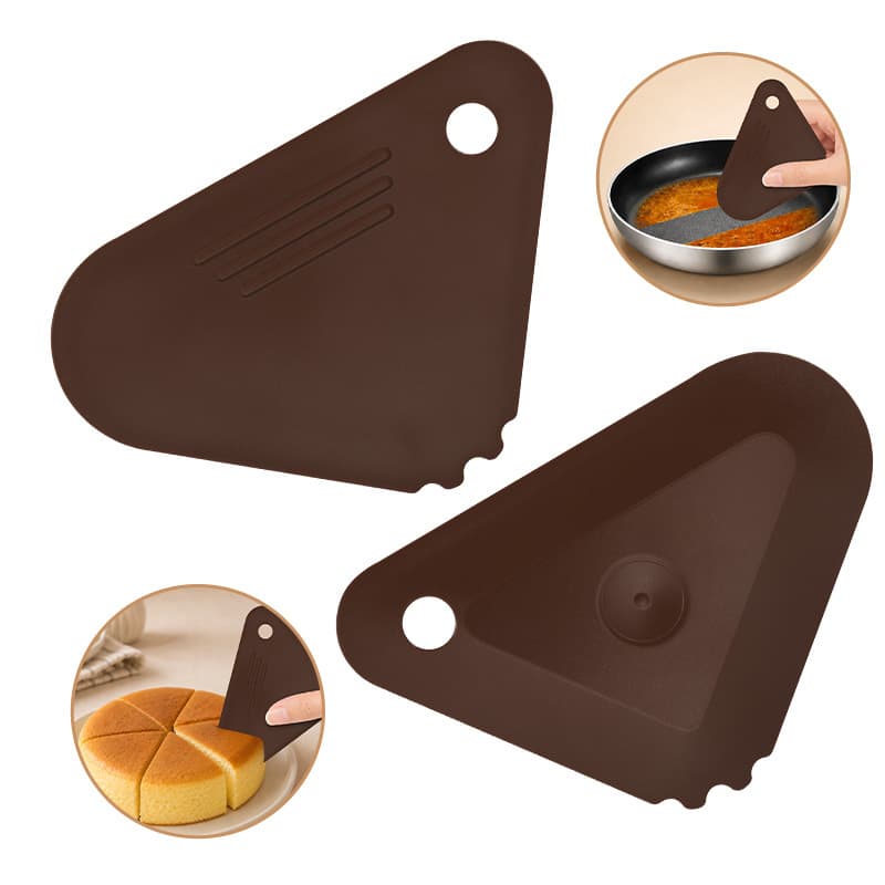 PC Scraper Kitchen Baking Spatula Cast Iron Pan Cleaning Hard Scraper Kitchen Stove Grease Cleaning Scraper Tool