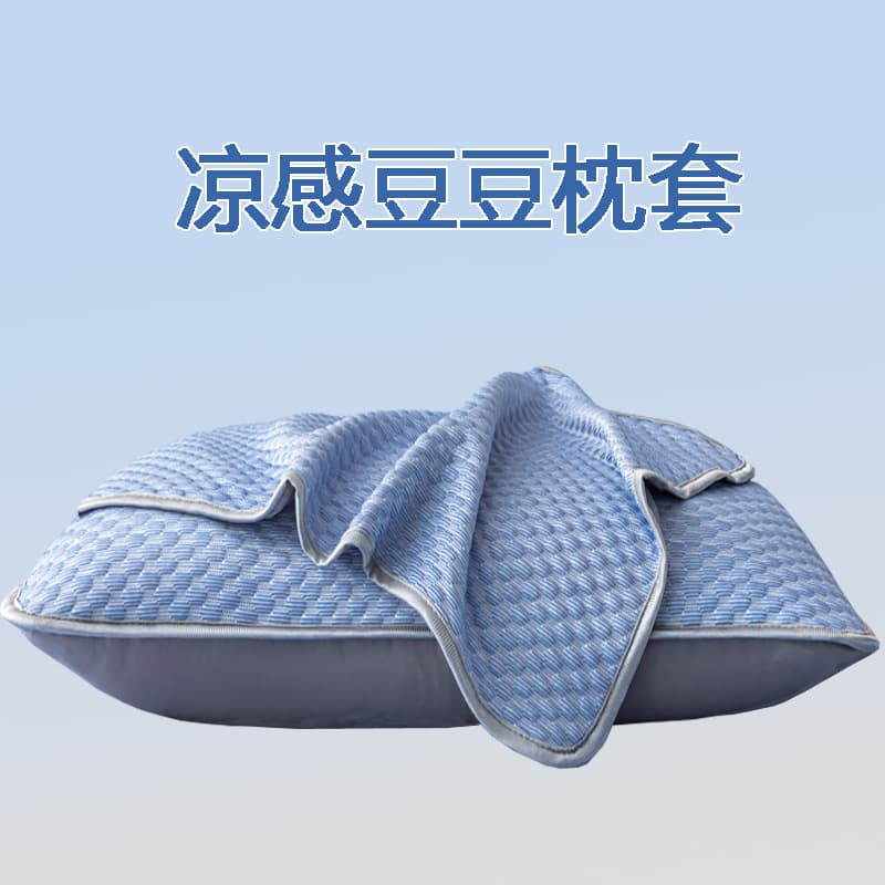 Summer Washable Ice Silk Bead Dirt-Resistant Pillowcase 48x74, Student Dorm and Home Pillow Core Protector