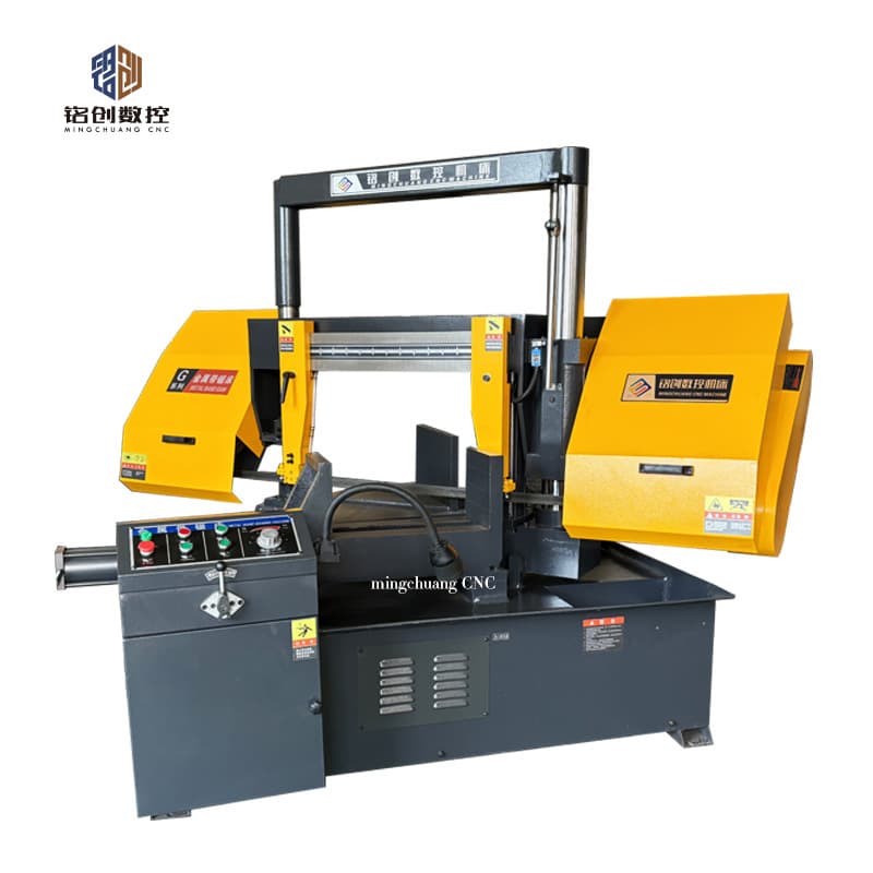 GB4230X Angle Saw Horizontal Small Saw Semi-Automatic Hydraulic Double Column Band Saw 45 Degree Cutting