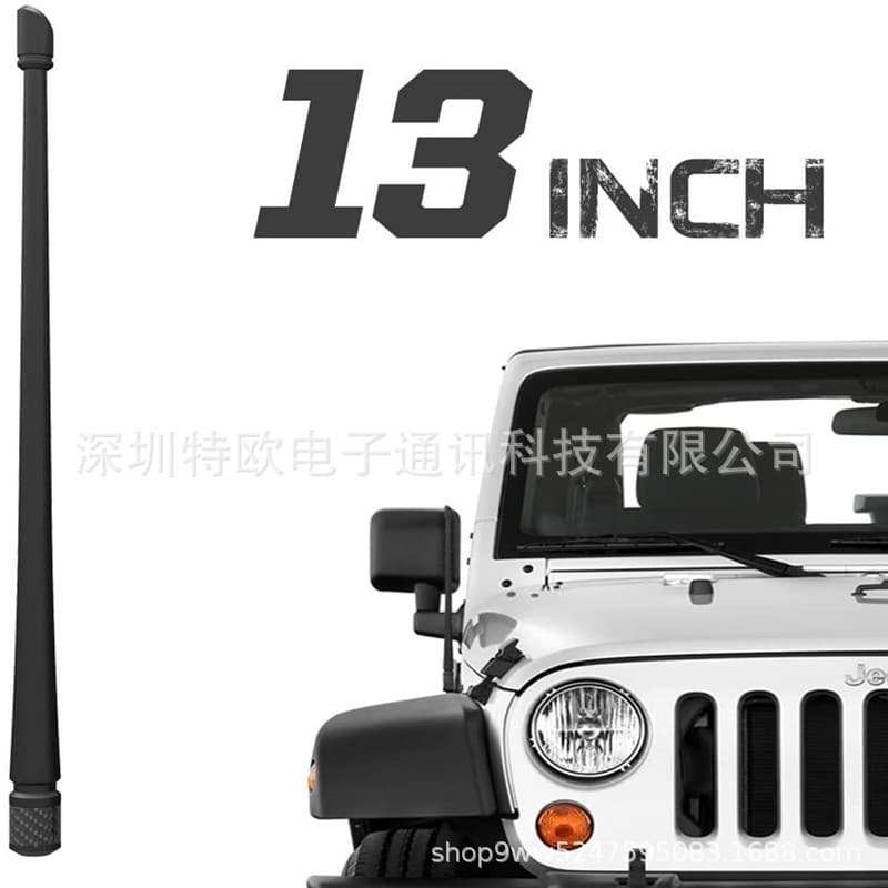 Car Off-Road Vehicle Antenna Wrangler JK Rubicon Sahara 13 Inch Car Rubber Antenna